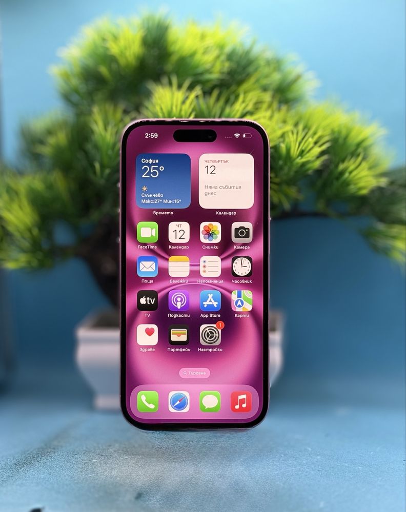 ГАРАНЦИОНЕН!!! Apple iPhone 16, 128GB, 5G, Pink