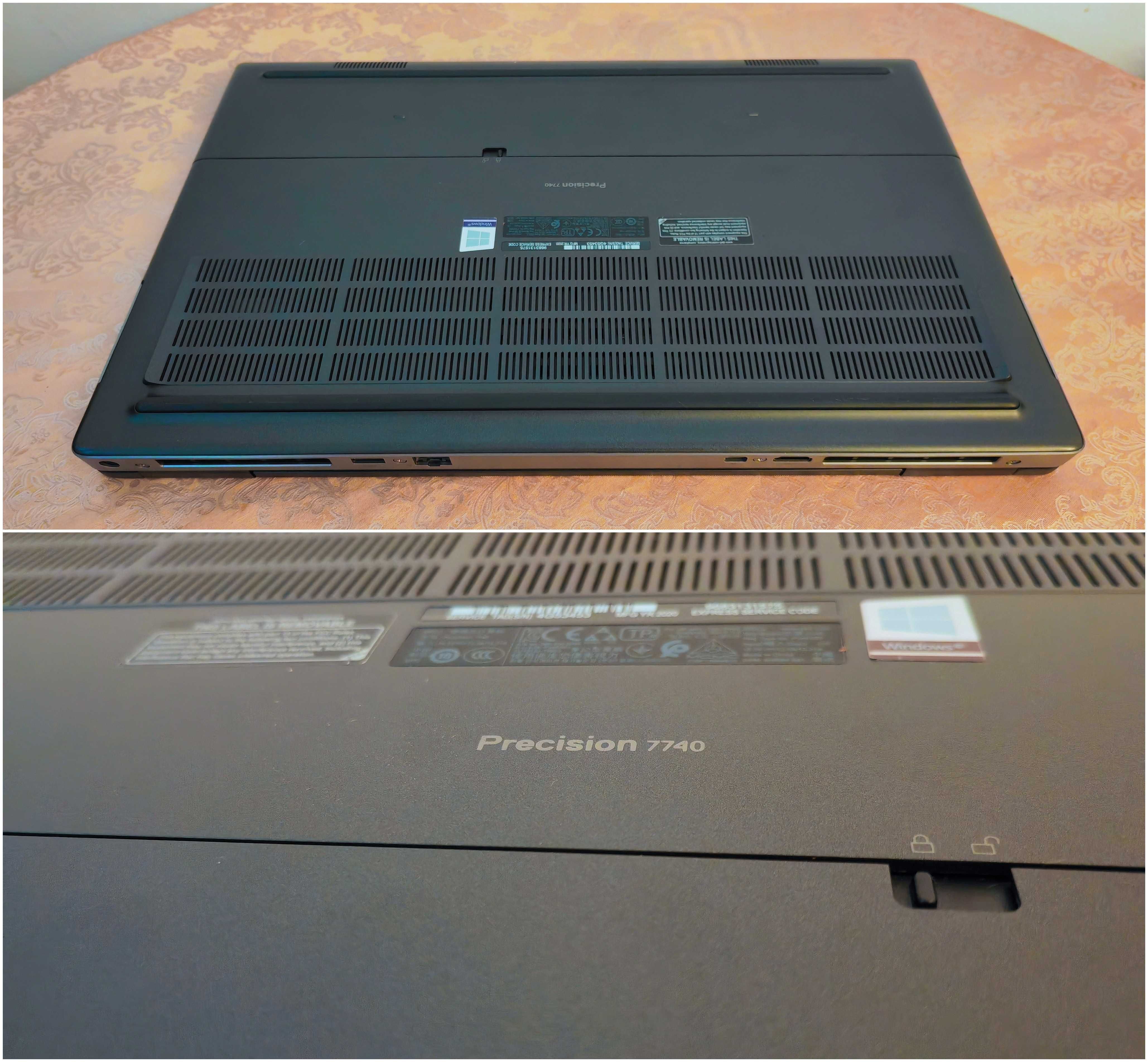 Dell Precision 7740/Core i5-9400H/Ati WX7130 8GB/16GB RAM/512 SSD/17.3
