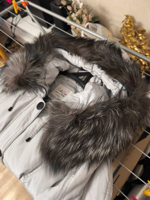 Женская куртка, натуральный мех. размер 58
