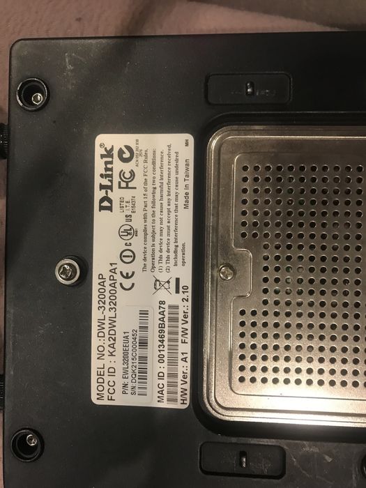 Dlink dwl 3200 ap