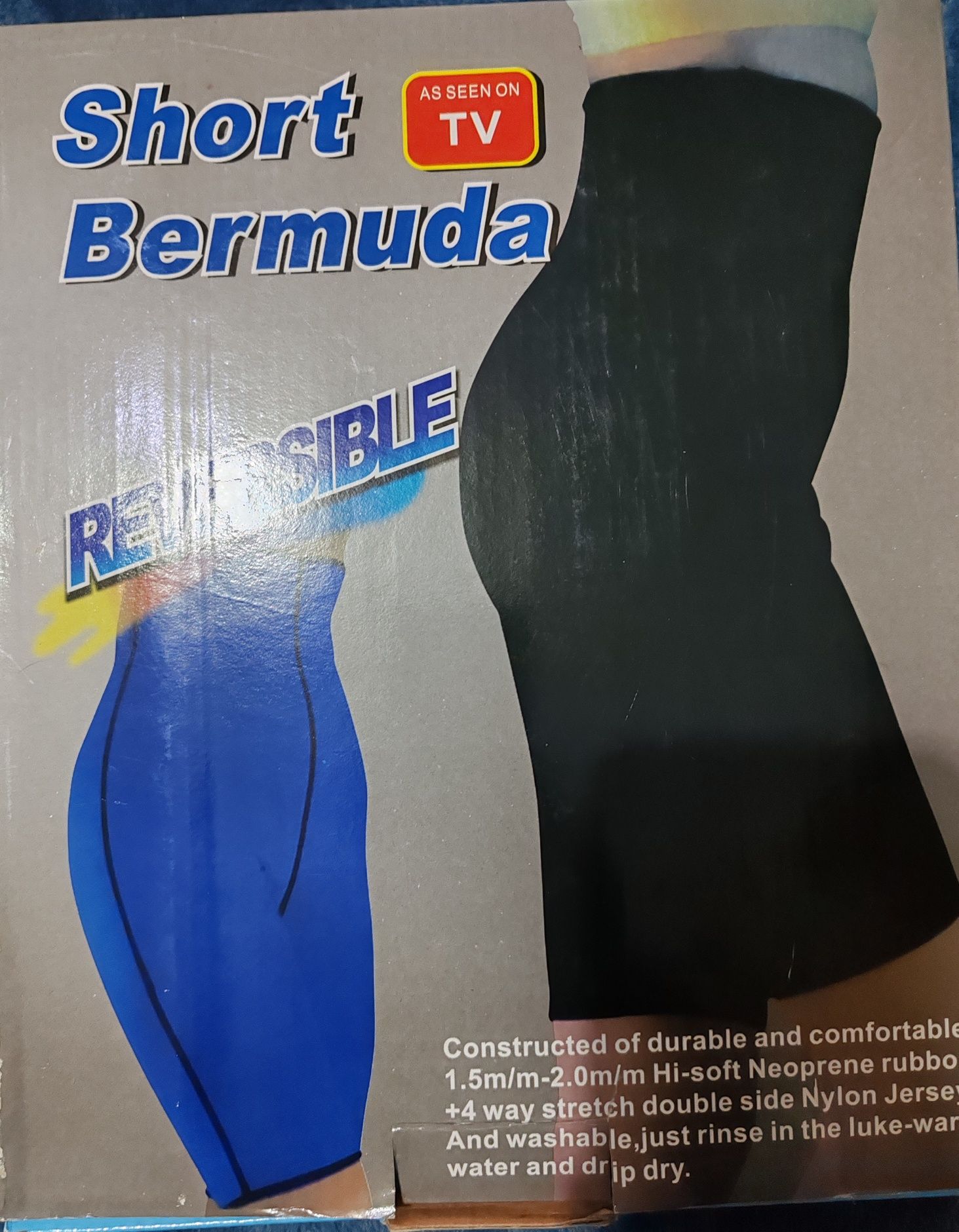 Pantaloni short Bermuda din neopren pt slăbit nou sigilat