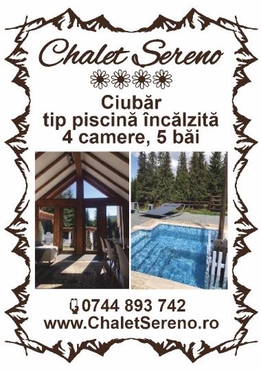 Liber 28 iulie 6 august Cabana de inchiriat ciubar tip piscina Belis