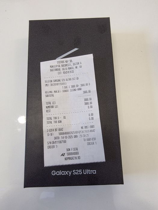 Samsung s25 Ultra 5G Titanium Gray 512Gb NOU Sigilat Acte 2ANI GARANȚI