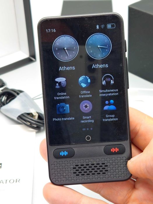 AI преносим преводач 138 езика, превод и офлайн , тъчскрийн и ChatGPT