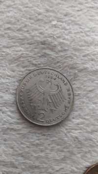 Стари монети Българска 1974 и Германски 1984