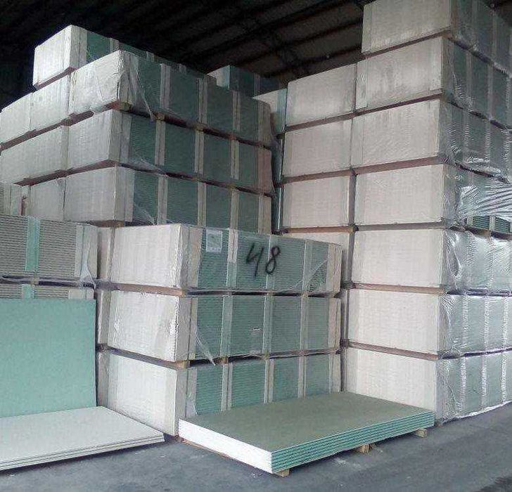 Гипсокартон стандартный влагостойкий, огнестойкий, арочный (все виды)