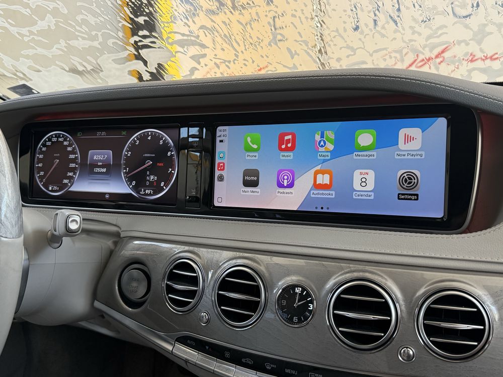 CarPlay/Android Auto модул + монтаж за Mercedes S/C/A/GLC/B/… и други
