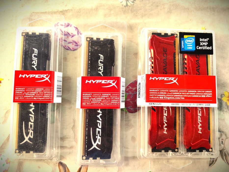 Memorii PC Kingston HyperX  kit 16GB/kit 8gb noi