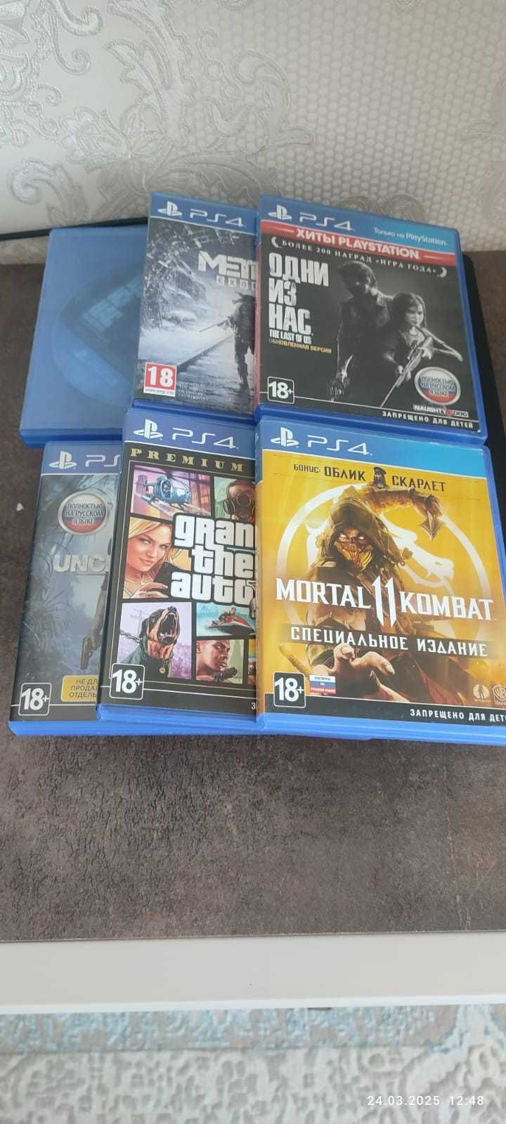 Playstation 4, 1 ТБ памяти , PS4 с джойстиком и играми