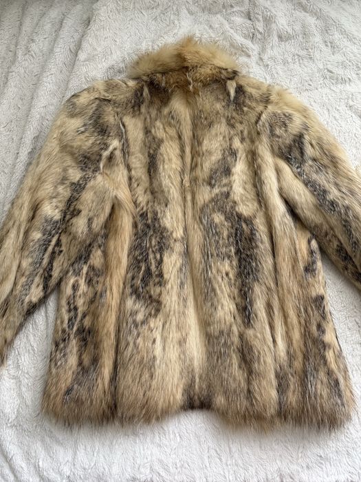 Ново палто с естествен косъм от койот