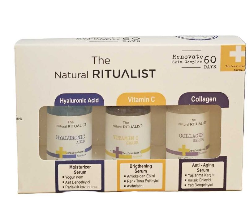 The Natural Ritualist комплект серуми колаген витамин C и хиалурон