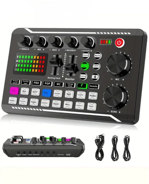 Placa de sunet externa cu Bluetooth și efecte de sunet și voce