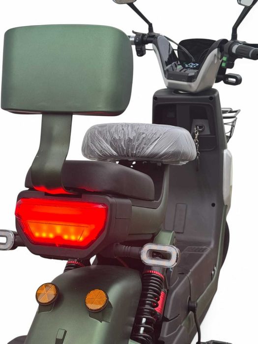 Електрически скутер-велосипед Infinity GT-1000 1200W - Зелен мат