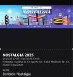 bilete nostalgia iunie 2025