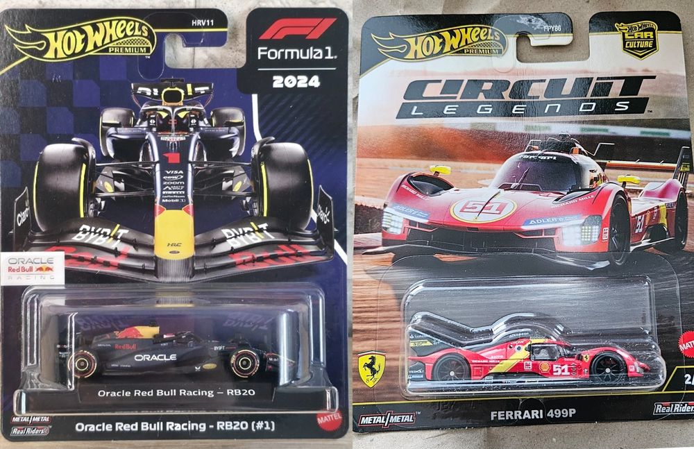 Hot wheels Ferrari 499P Formula 1 Oracle Red Bull Premium количка