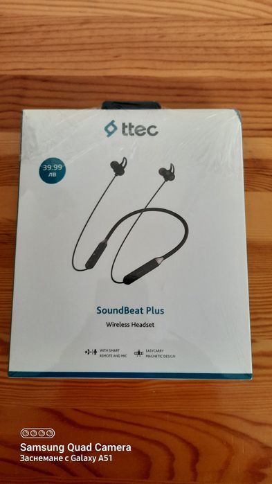 Продавам безжични слушалки ttec SoundBeat+