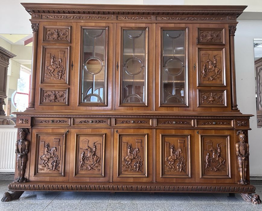 Vitrina / biblioteca din lemn