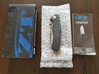 Колекционерски нож Zero Tolerance ZT 0850 CPM 20CV Carbon Fiber Blue