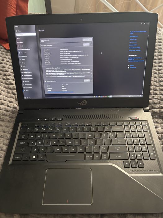 Laptop Asus ROG GL503V