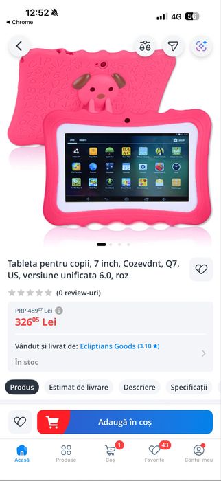 Tableta pentru copii rezistentă