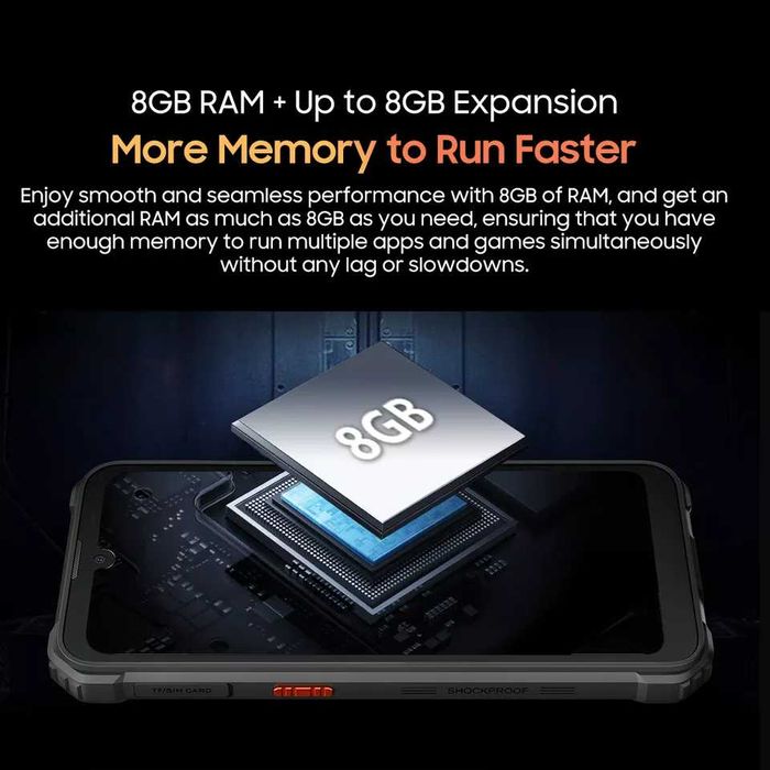 Blackview BV5300 Plus 16GB RAM 128GB ROM с IP68/69 защита