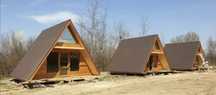 Construim case si cabane in forma literei A de diferite modele si dime