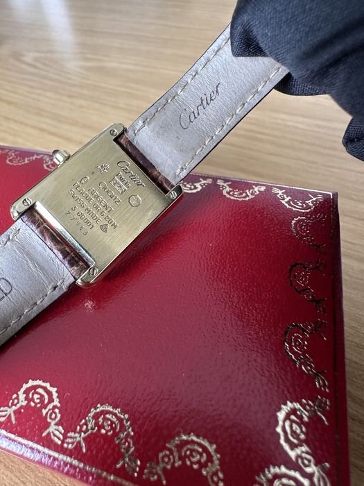 ceas Cartier Tank Vermeil quartz