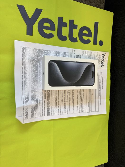 КАТО НОВ 256GB iPhone 15 Pro Yettel Гаранция 2027 Titanium Blue