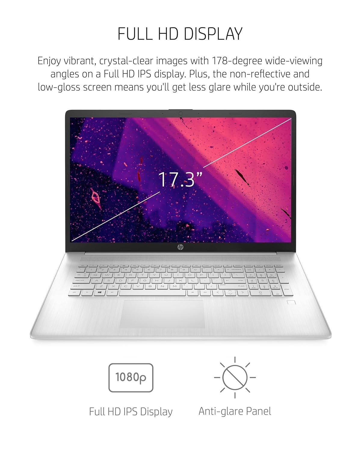 HP 17.3" FHD iPS Intel Core i5-1135G7, 8 ГБ  256 ГБ