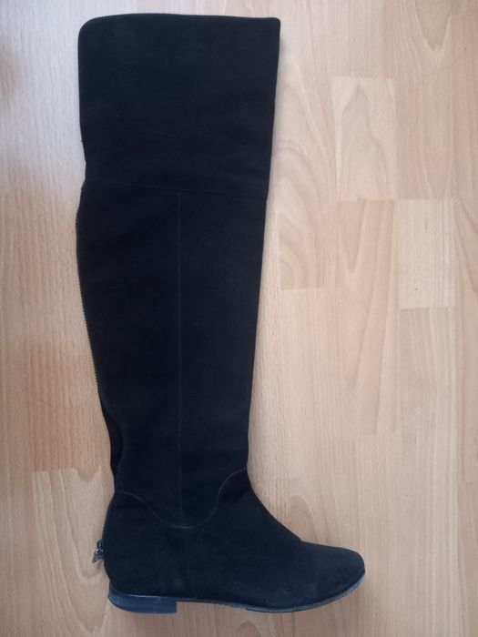 Cizme negre piele intoarsa Cristhelen B 37