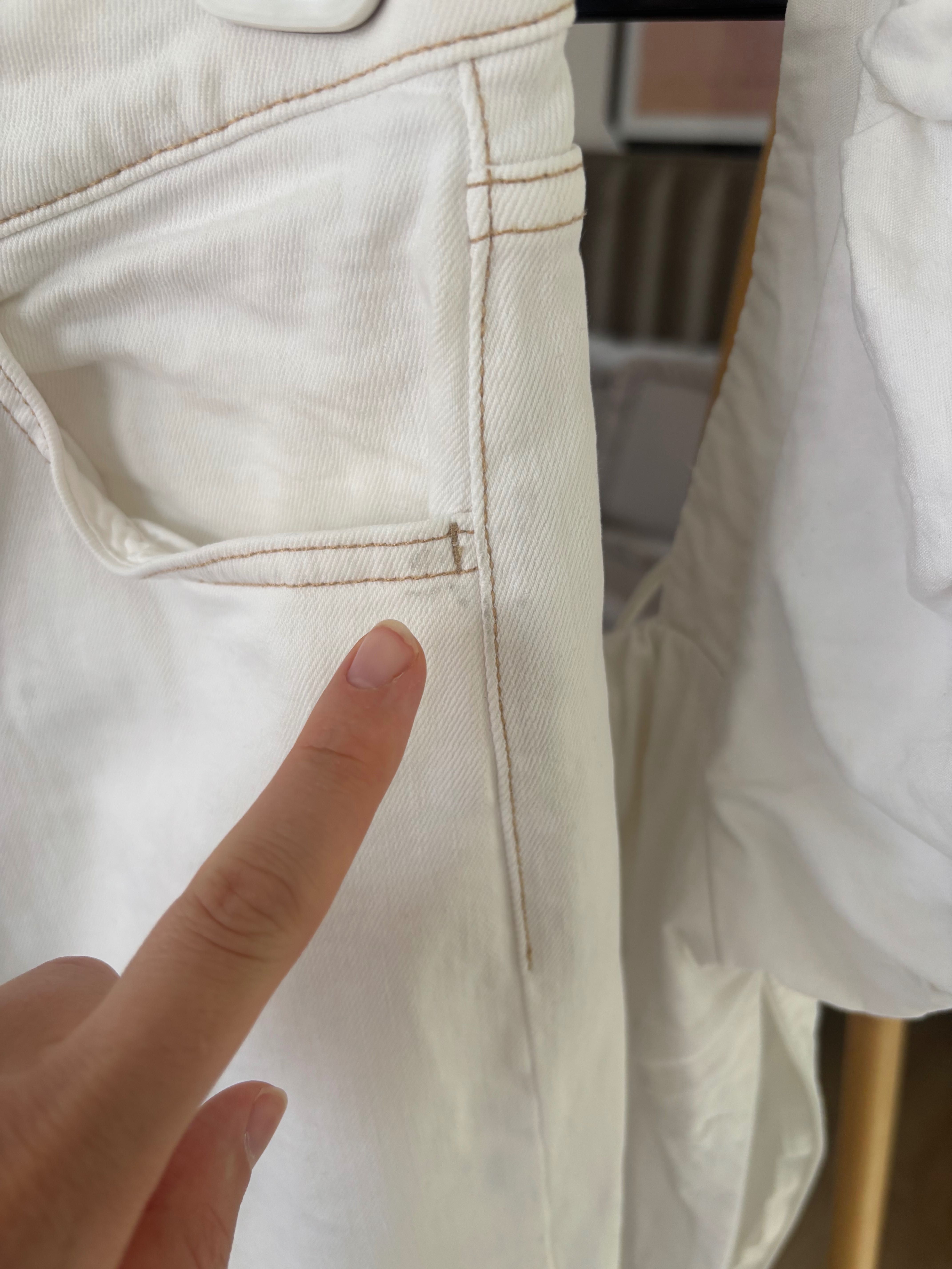 Бели дънки Massimo Dutti