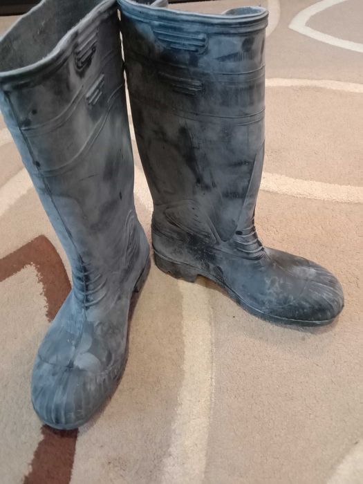 Сапоги резиновые.  Усиленные.  Новые.  Размер 44