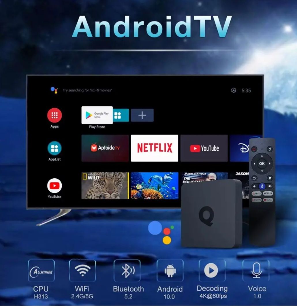 Tv box голосовой Android TV Smart Box