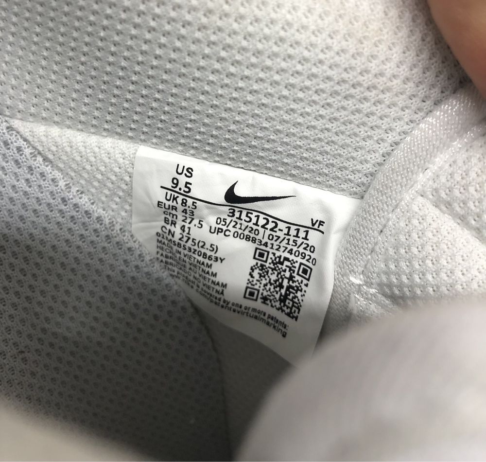 • AirForce1 • Nike Air Force 1 Snow White Rope Laces