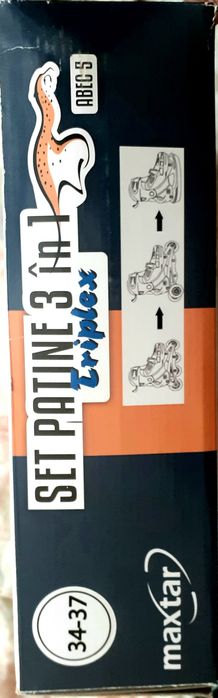 Role/Patine 3 în 1 MAXTAR 34-37 noi