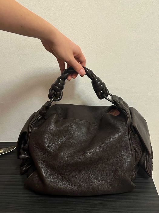 Geanta Bottega Veneta vintage, piele