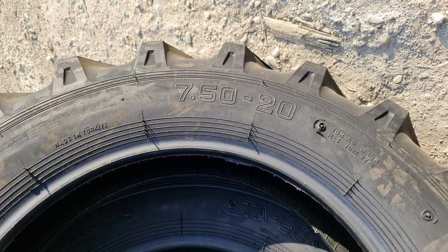 Cauciucuri noi 7.50-20 PETLAS 8PR anvelope tractiune tractor FIAT