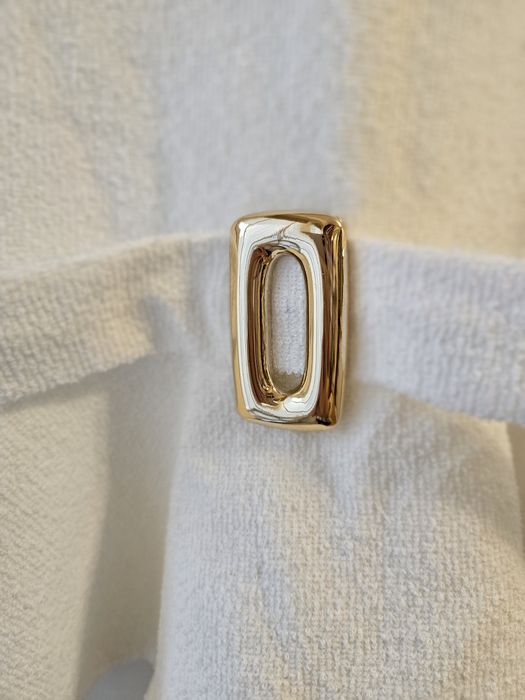 Бял топ/туника Zara с метален елемент