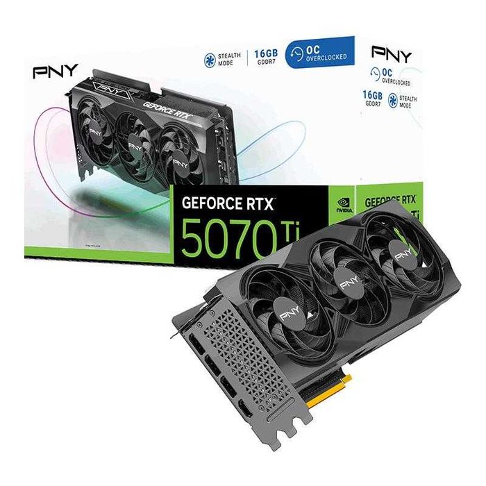 PNY GeForce RTX™ 5070 Ti Overclocked Triple Fan GPU