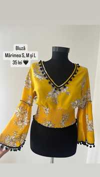 Bluza galbena S M L noua