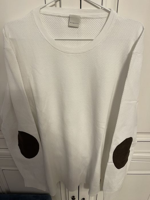 Pulover alb BUGATTI marimea XL