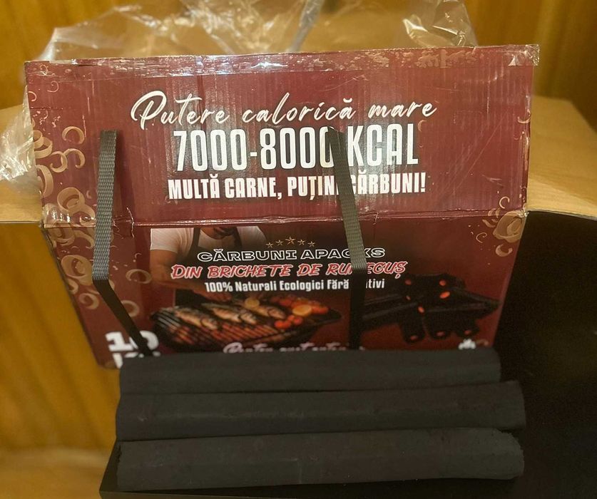 Carbuni Brichete Lemn Cutii Rosii - 2 cutii mari de 10kg