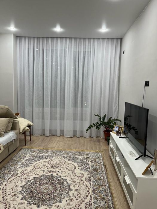 Тюль лен плотные