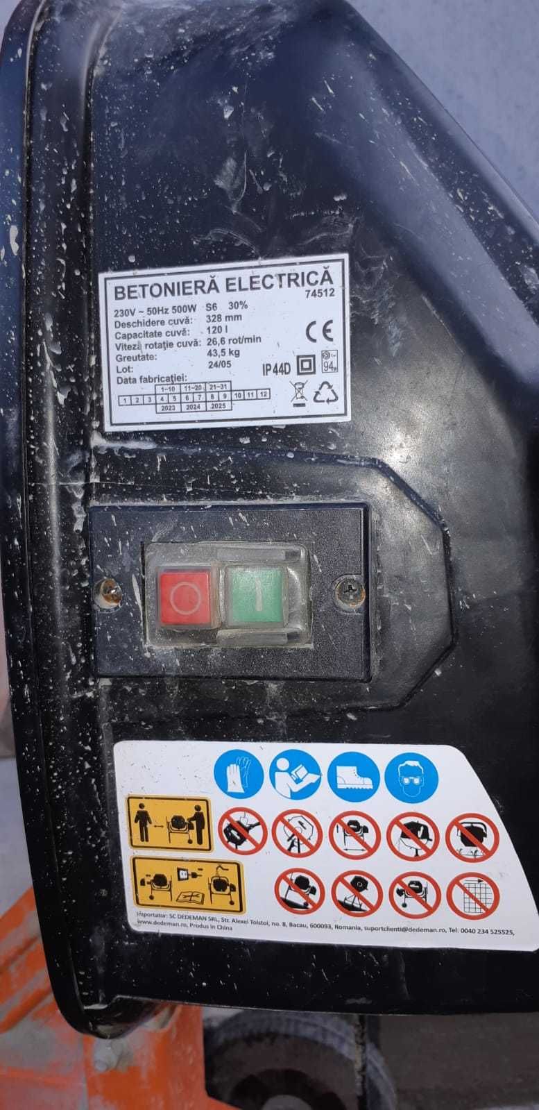 Betoniera 120L, folosita