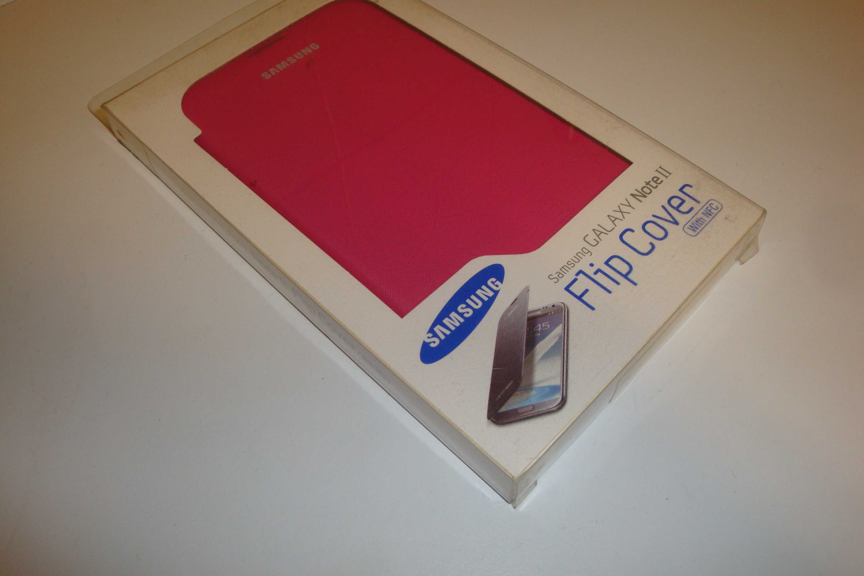 carcasa telefon samsung galaxy note 2 cu nfc rosu roz