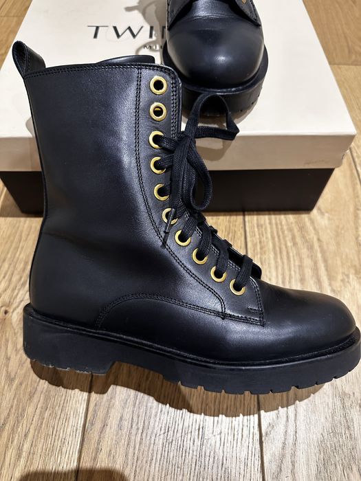 естествена кожа обувки на марката Twinset