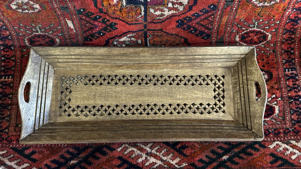 Панно из натурального дерева и меди