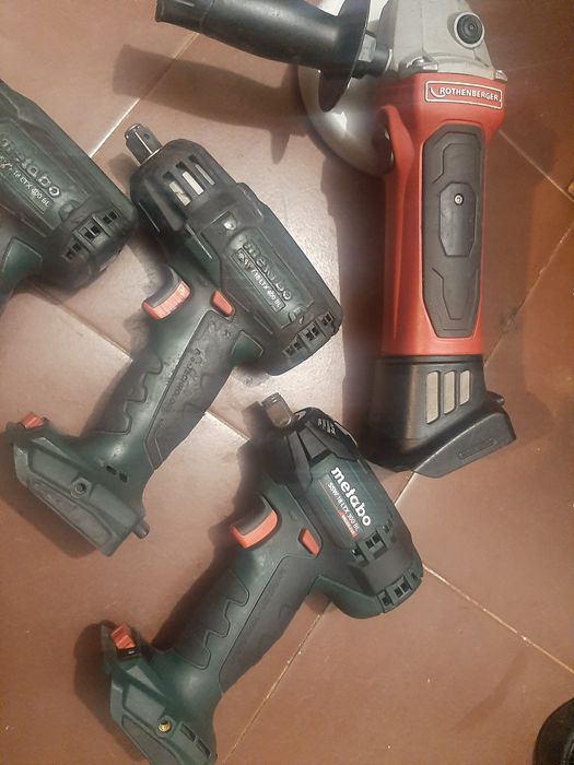 Безчеткови гайковерти Метабо и ъглошлайф