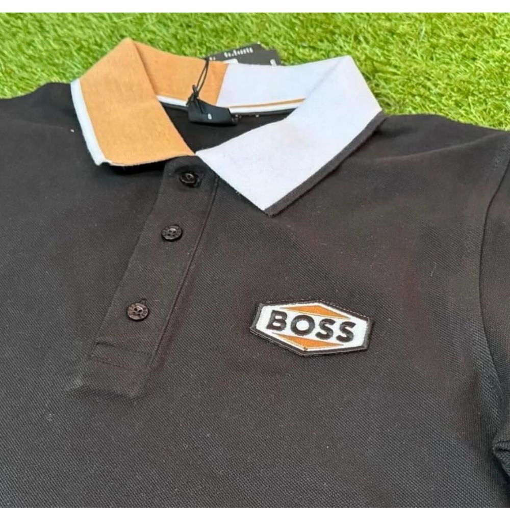 Тениска с яка Hugo Boss