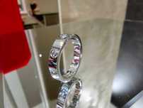 CARTIER Love White Gold 1 Diamond Small Model Пръстен